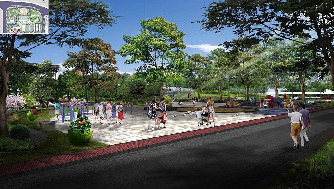 清遠靜福廣場地塊整體（tǐ）規劃設計