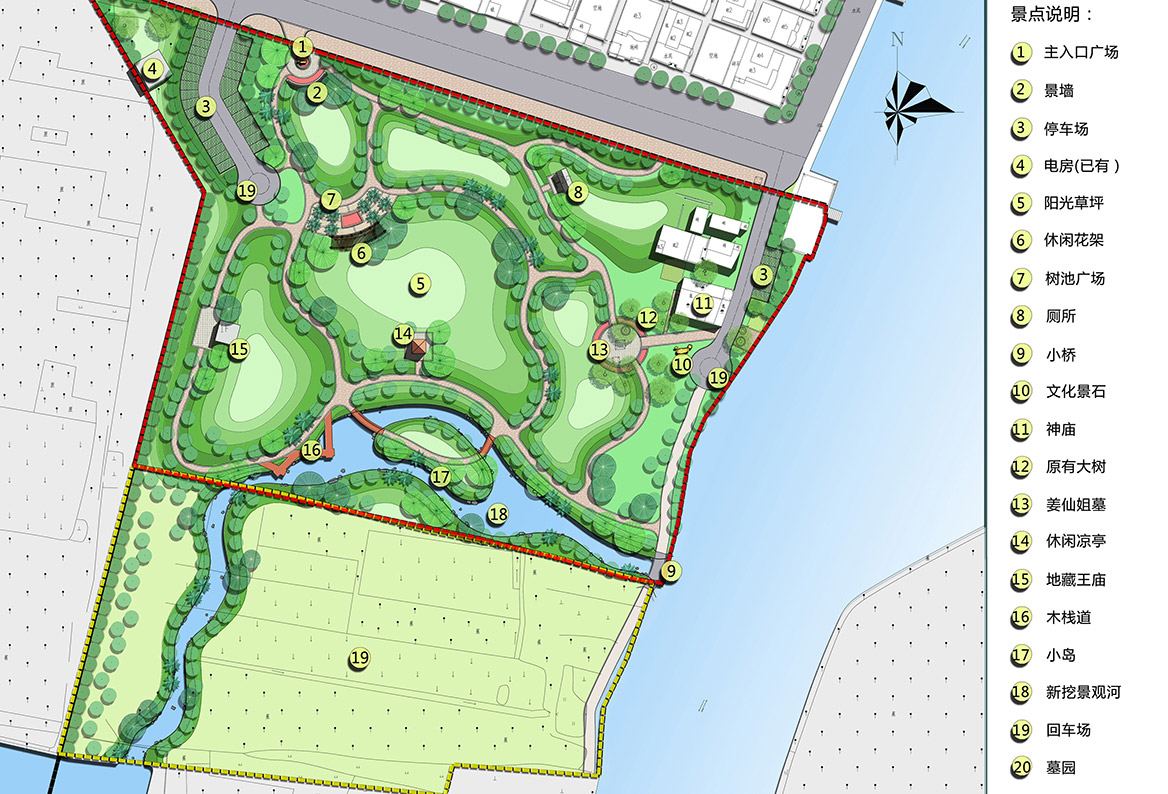 洪梅鎮烏沙村美麗幸福村（cūn）居規劃（huá）設計方案總平麵（miàn）圖