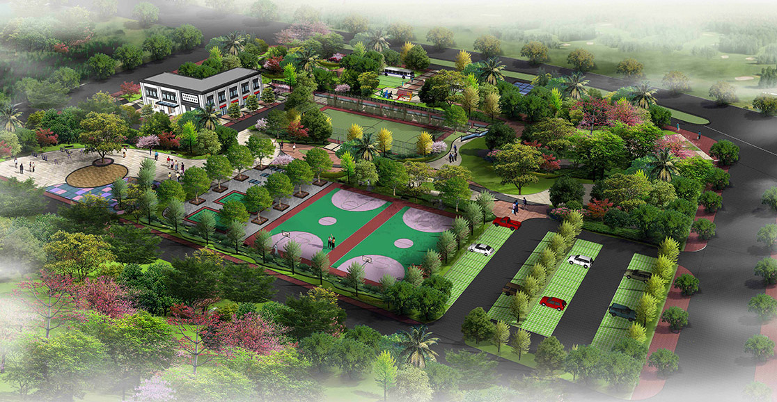 廣場景觀設計鳥（niǎo）瞰圖