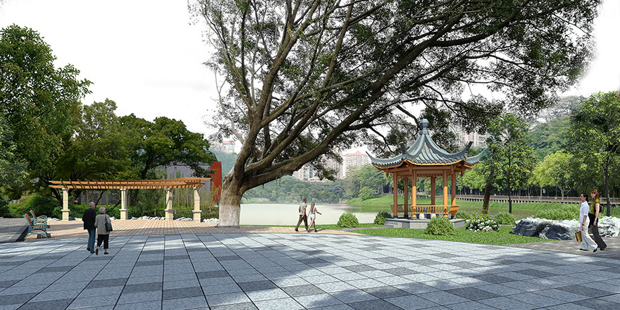 園林景觀設（shè）計圖片