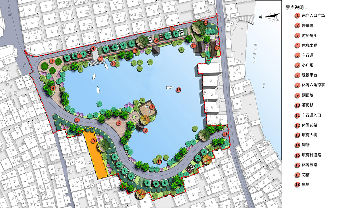 高埗鎮（zhèn）蘆村（cūn）宜居工程規劃設計方案總平麵圖
