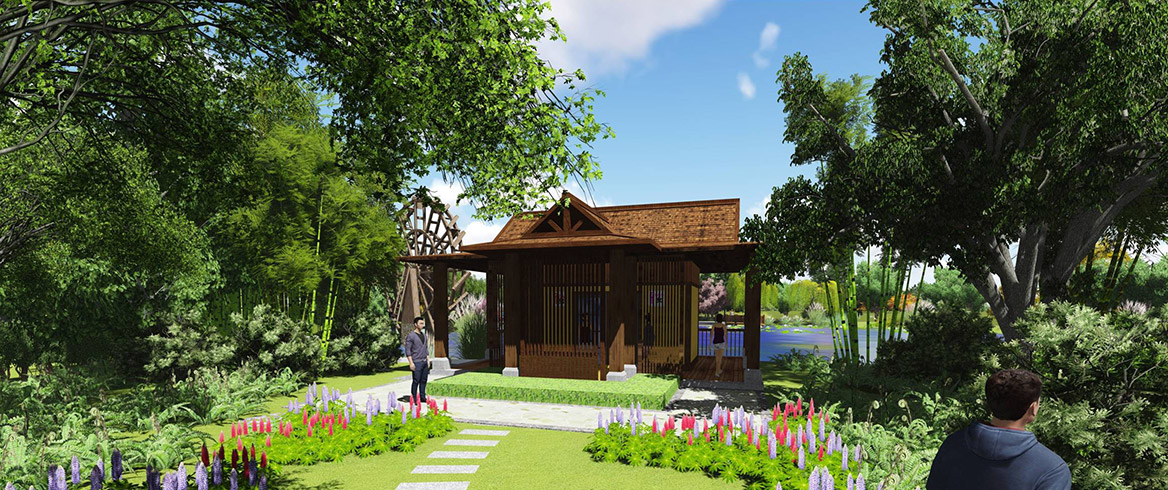 洪（hóng）梅站前綠化公園景觀設計（jì）圖片12