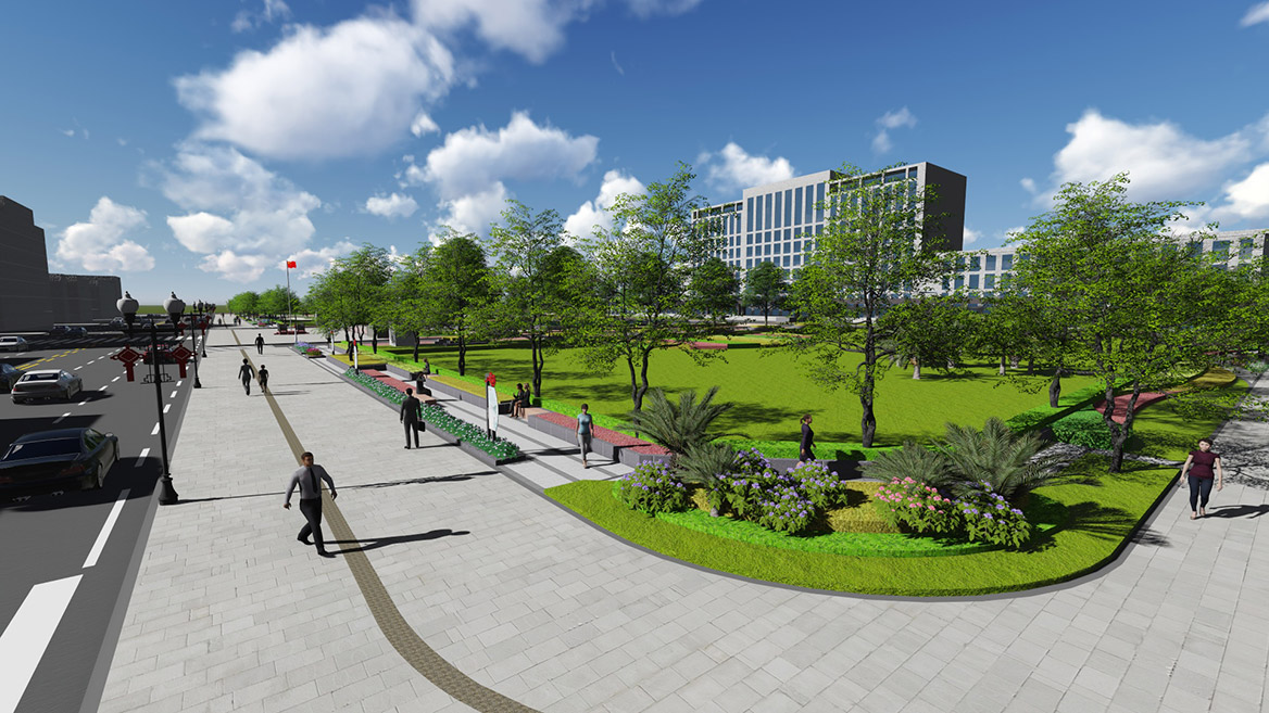 道滘政府廣場綠化改造方（fāng）案圖4