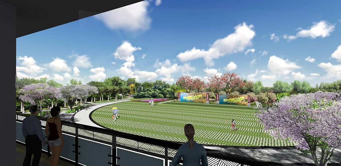 洪梅站前綠化公（gōng）園景觀設計圖片3