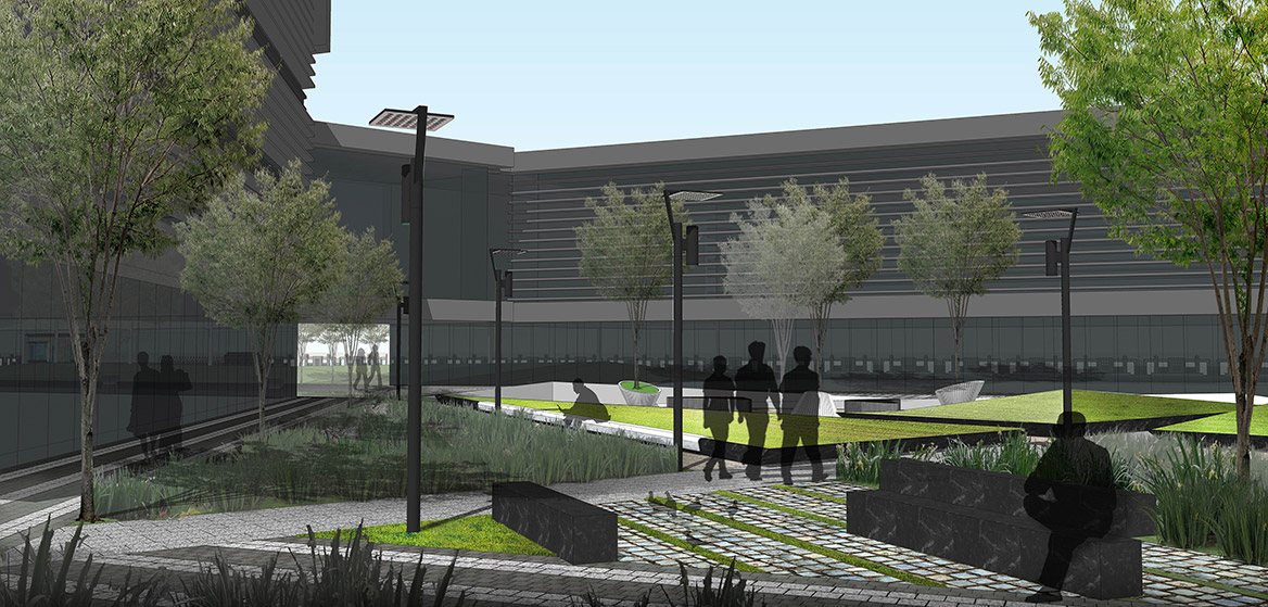 中山蒂森電梯廠景觀規劃設計效果圖二