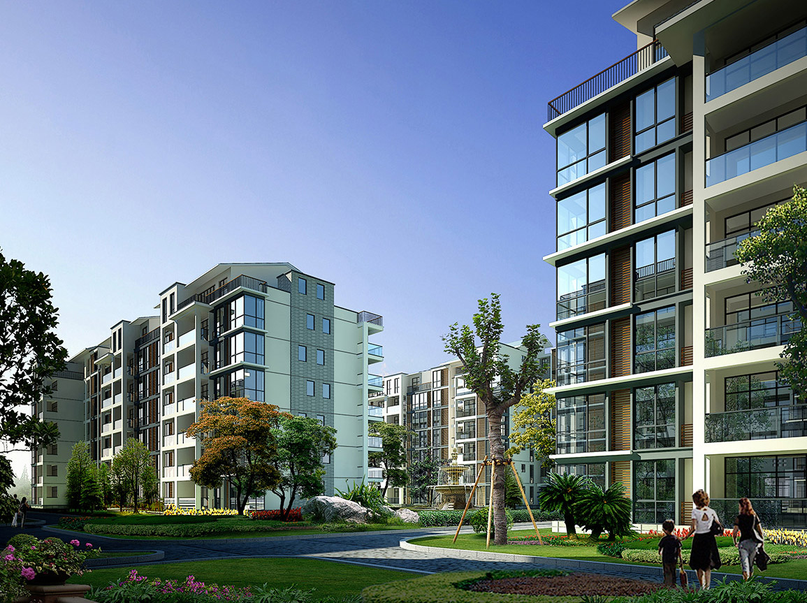 小區景觀設計圖片