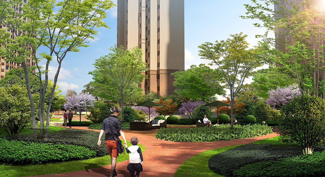 地產園林景觀設計（jì）效果圖1