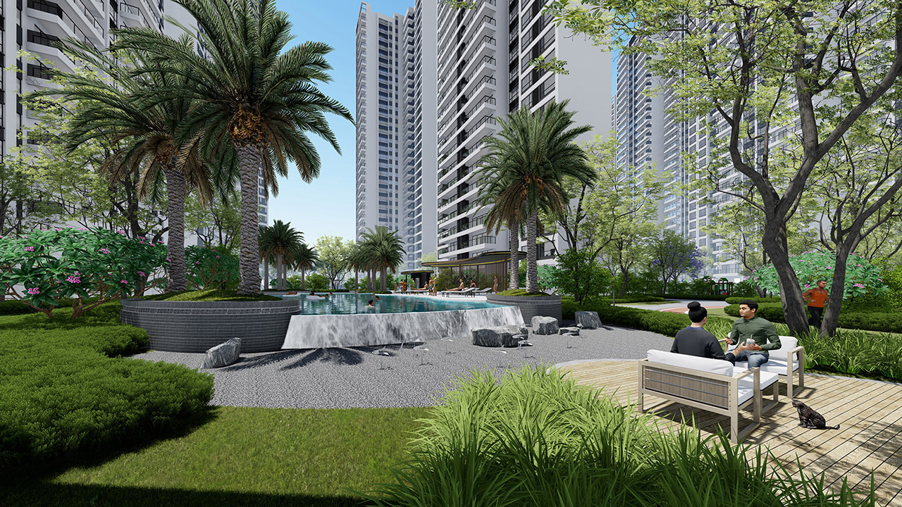 地產園林景觀設計效（xiào）果圖2