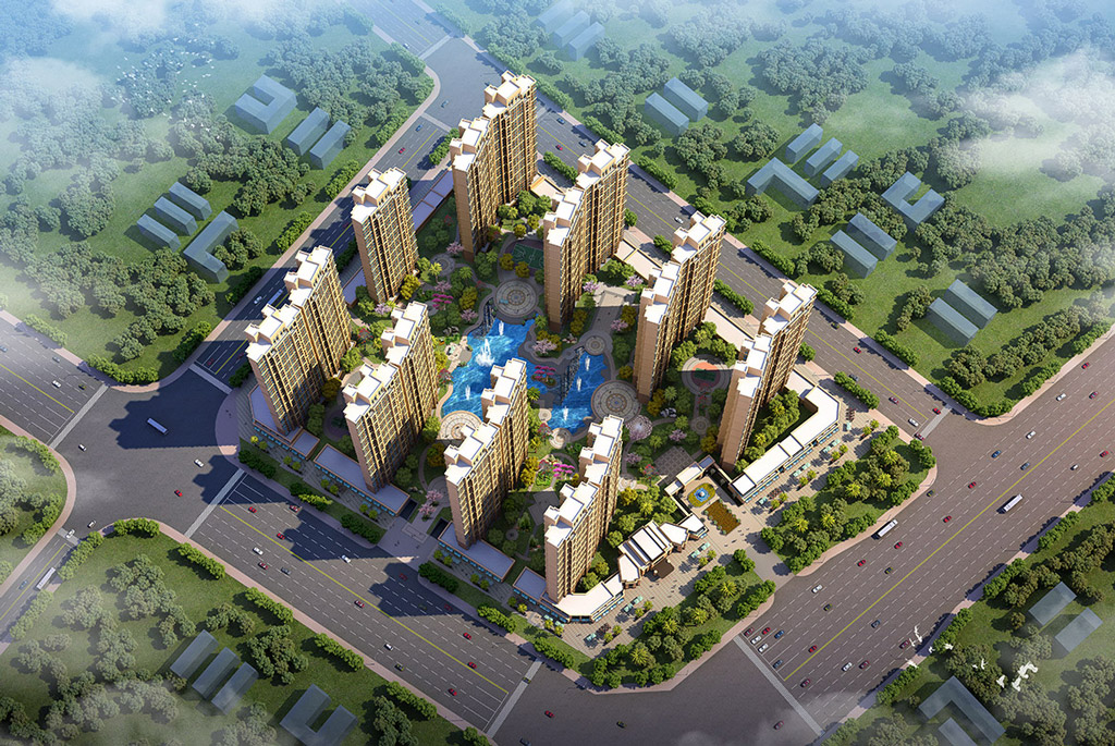 園林規劃設計（jì）效果圖