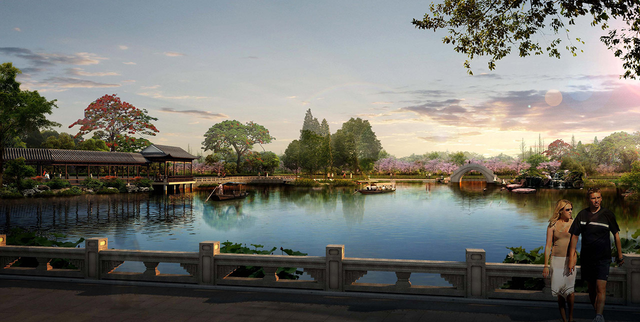 城市（shì）園林（lín）規劃設計（jì）中的水景營造原則