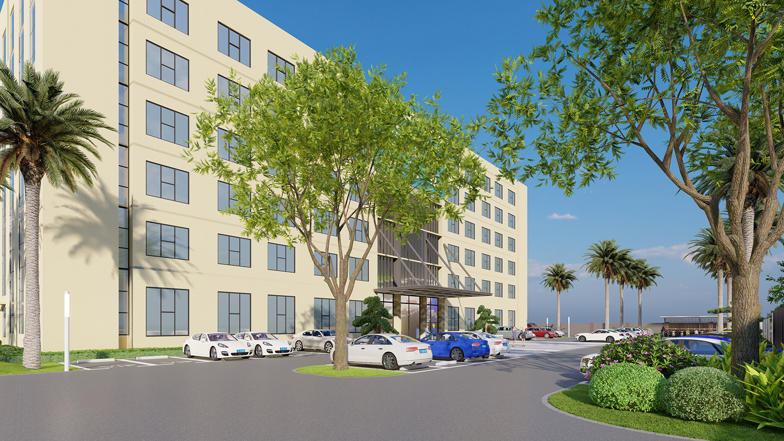 智能（néng）設備公司園林景觀方案設計案例效果圖4