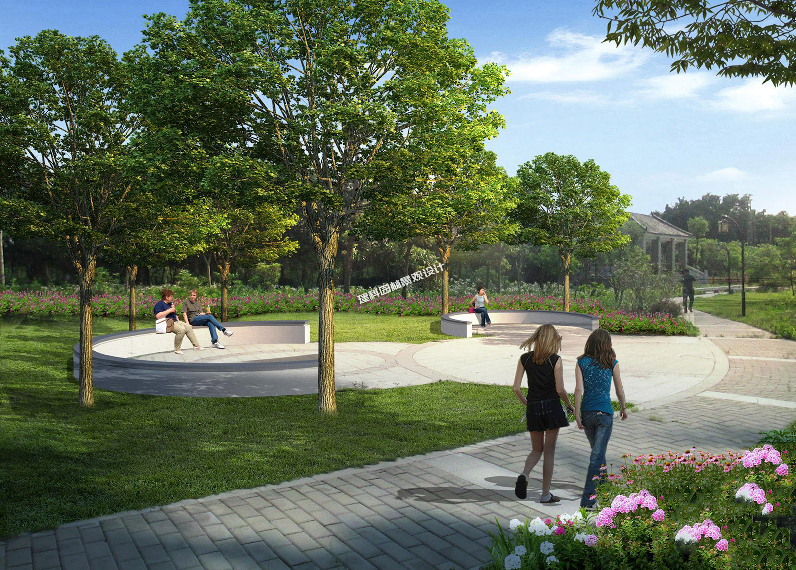 細湧尾涼棚周邊道路、小（xiǎo）橋、綠化及（jí）新廳升級改造2