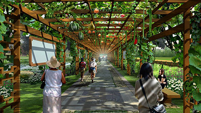 休閑農業觀光園中地域文化景觀營造策略