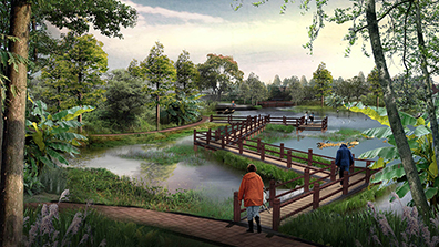 人（rén）工濕地在海綿城市建設中的應用