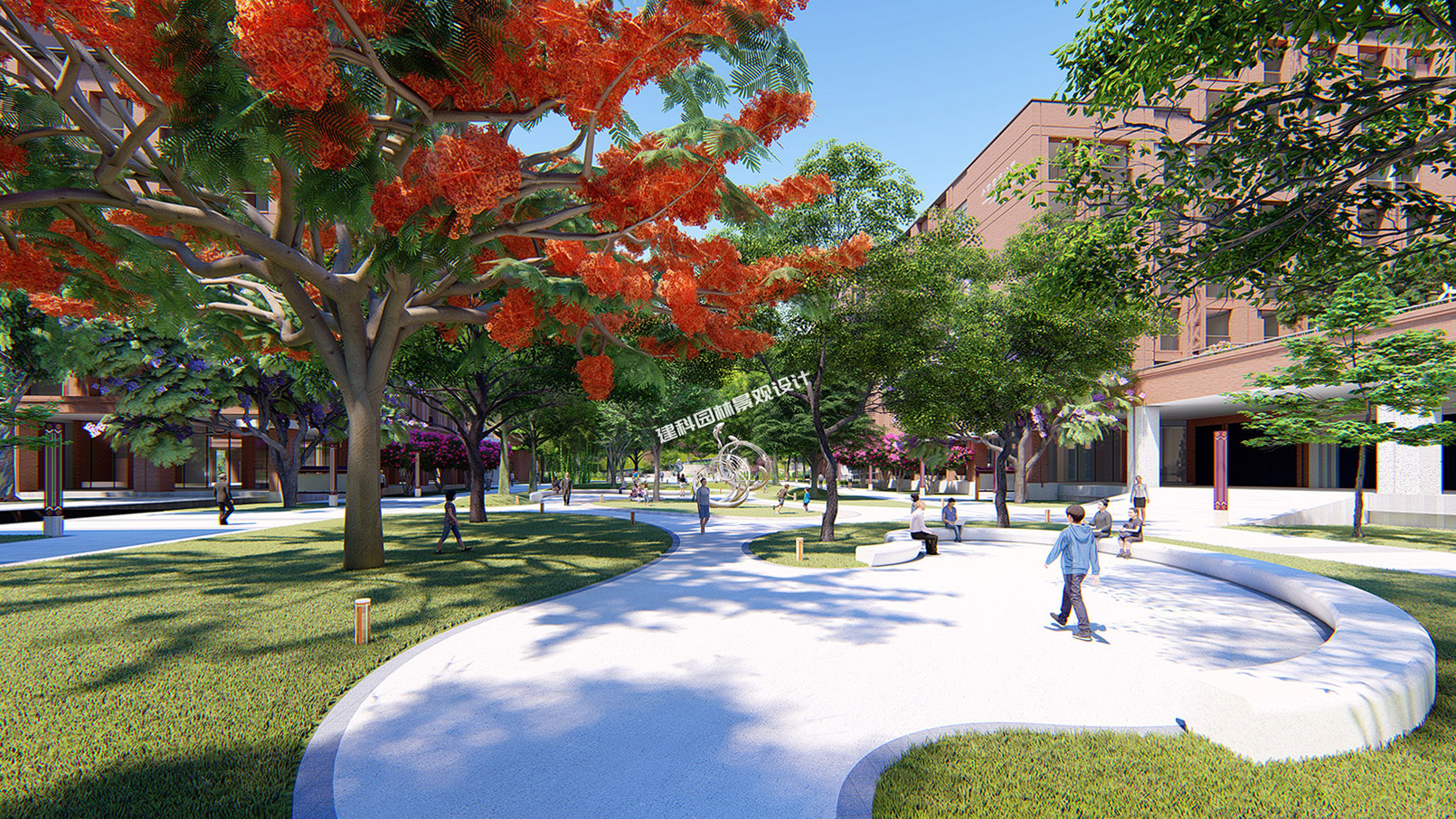 校園景觀（guān）設計願景
