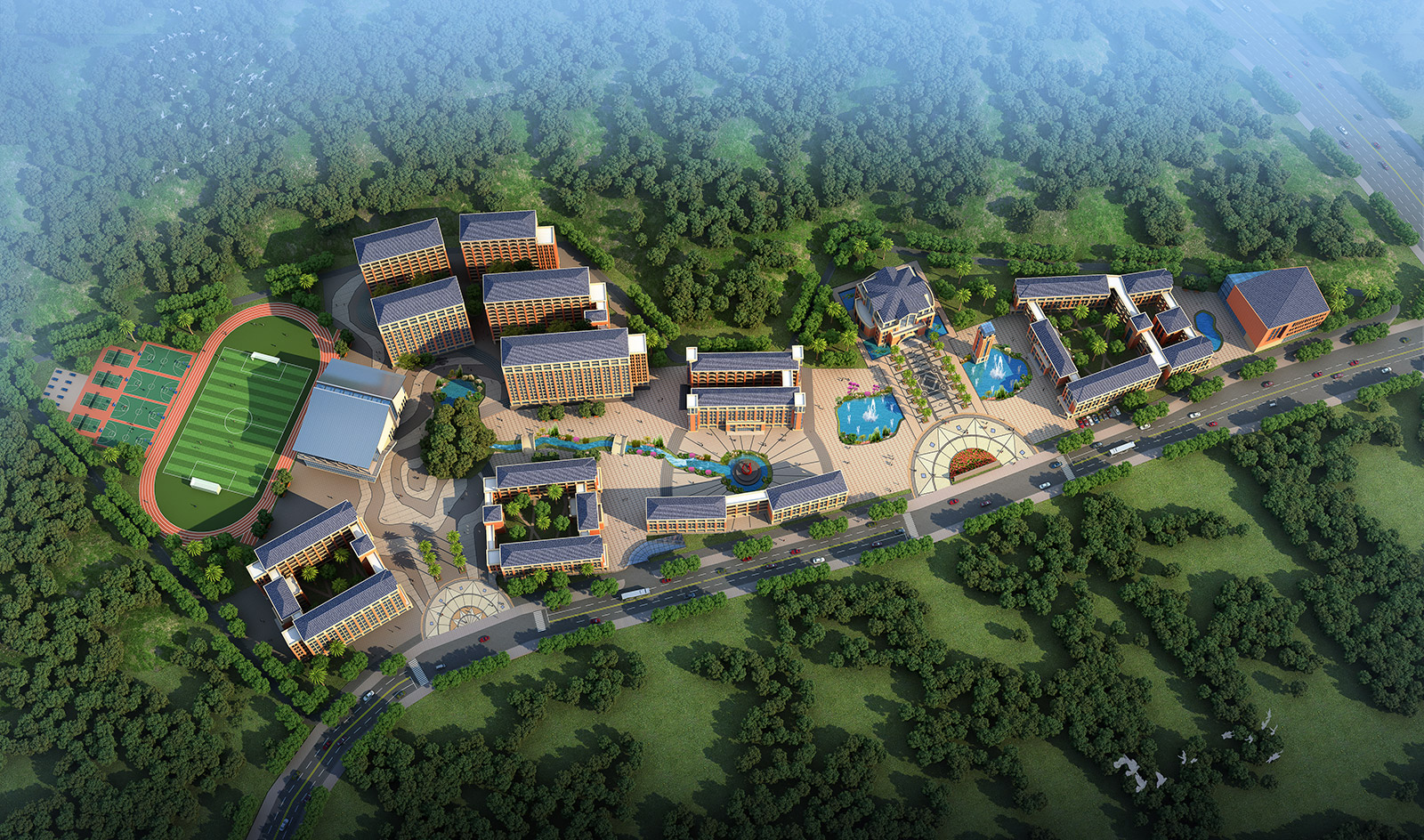 高校校園景觀設計的（de）原則