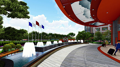 酒店建築與景觀的融合設計