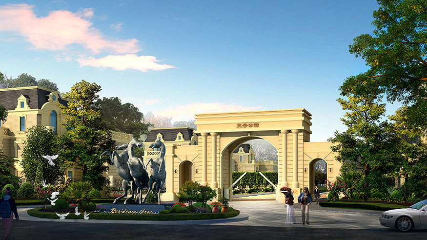 湖北（běi）赤壁三號公寓（yù）一期及酒店（diàn）別墅區（qū）整體規劃