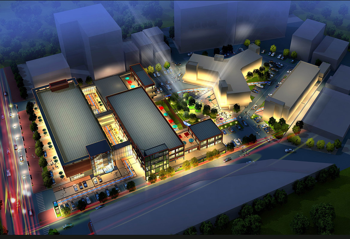 402夜（yè）景鳥瞰圖