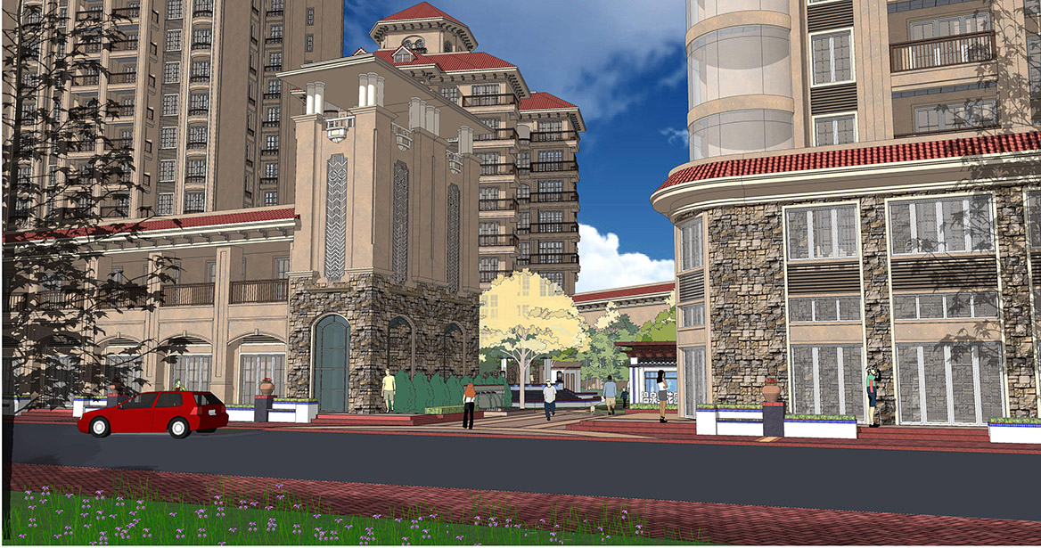 17-景觀方案透視（shì）一