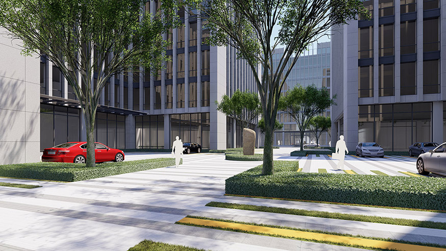 電子廠廠區景觀設（shè）計