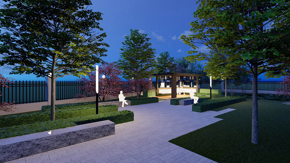 科技公司廠區景觀設計5