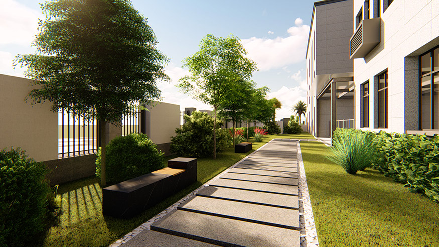 激光設備公司景觀設（shè）計