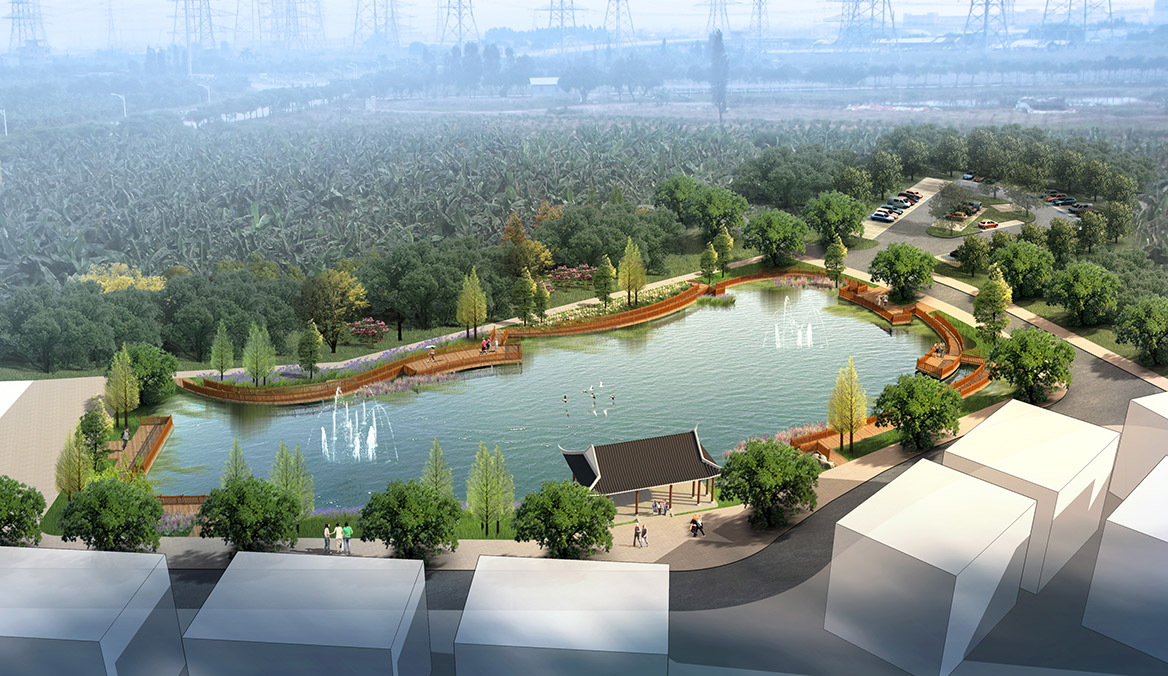 魚（yú）塘景觀提升效果圖