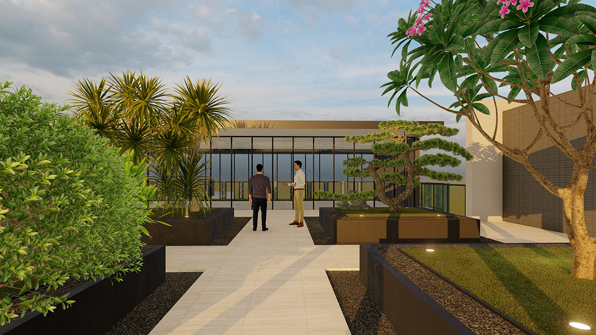 科技公司景觀設計效（xiào）果圖9