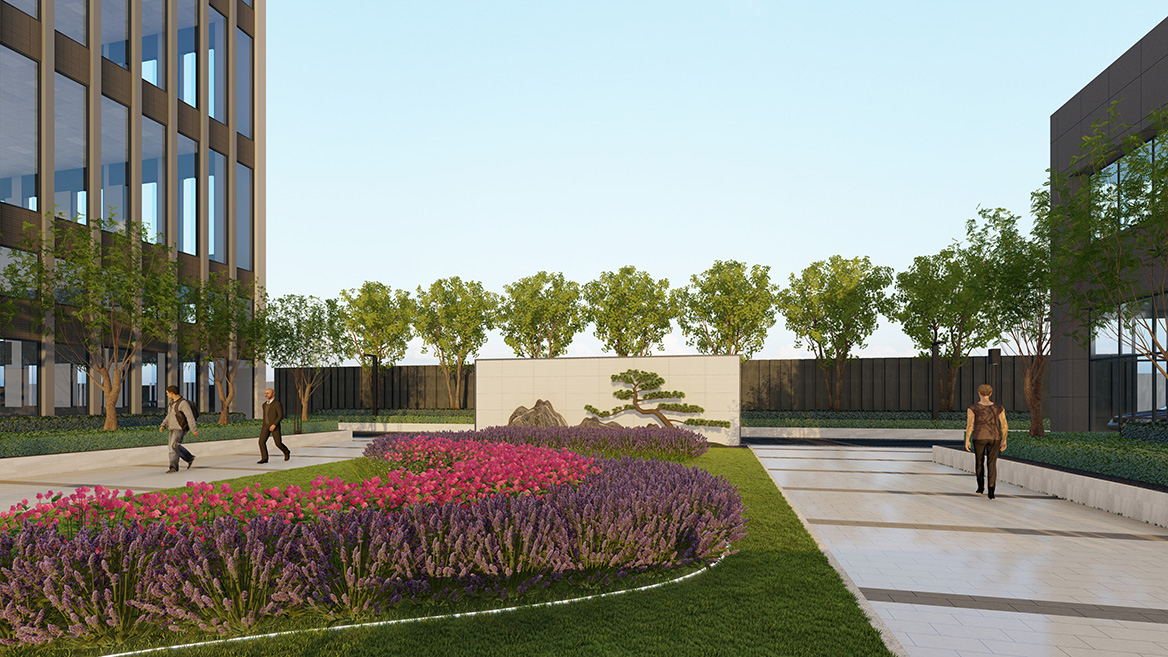 科技公司景觀設（shè）計效（xiào）果圖1