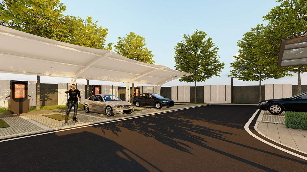 科技公（gōng）司景觀設計效果（guǒ）圖3