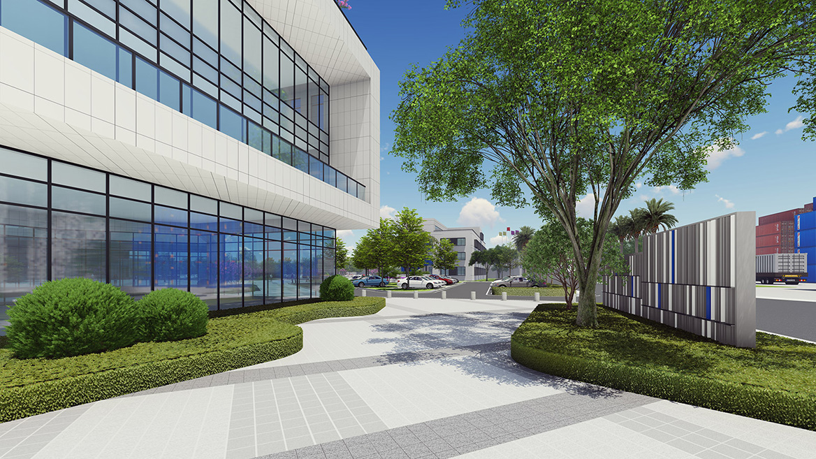 工業園區辦公生活（huó）區景觀設計（jì）案例3