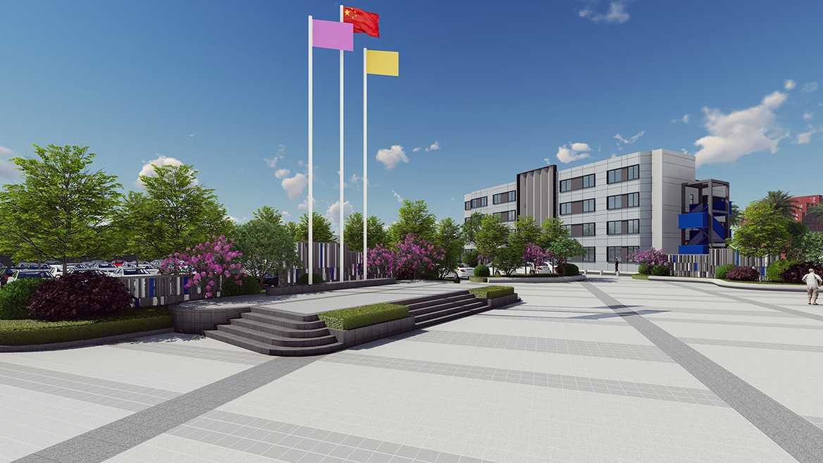 工業（yè）園區辦公（gōng）生活區景觀設計案例4