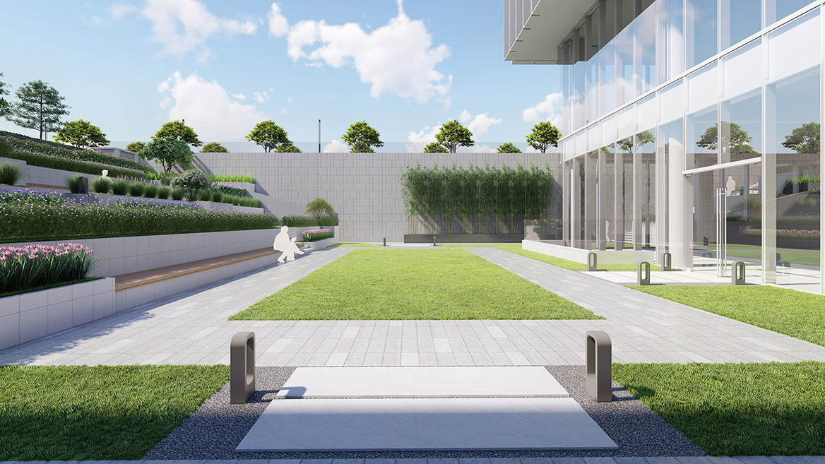 醫藥集團（tuán）南方總部項目景觀設計案例3