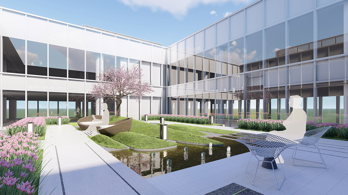 醫藥集團南（nán）方總部（bù）項目景觀設計案例10