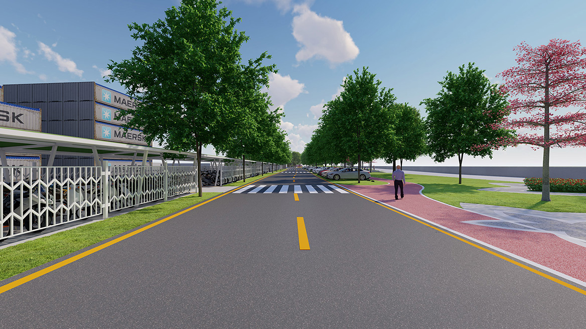 工業園沿江區域美化（huà）項目景觀設計案例6