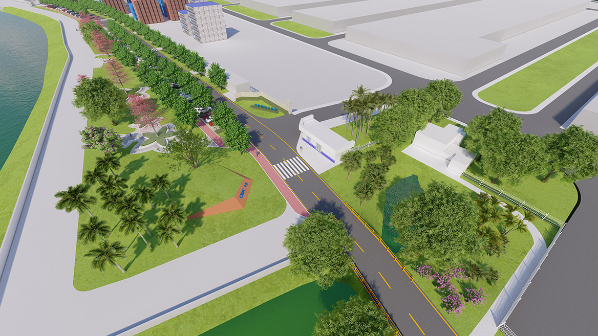 工業園沿江區域美化項（xiàng）目景觀設計案例9