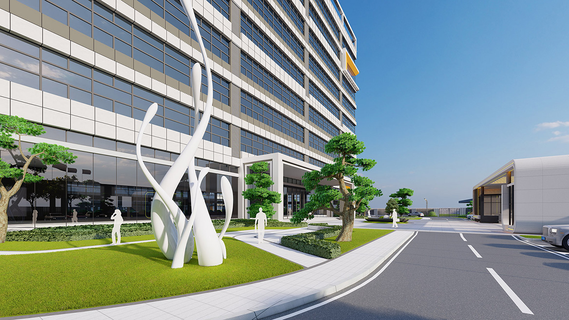 智能製造工廠景觀設計案例1