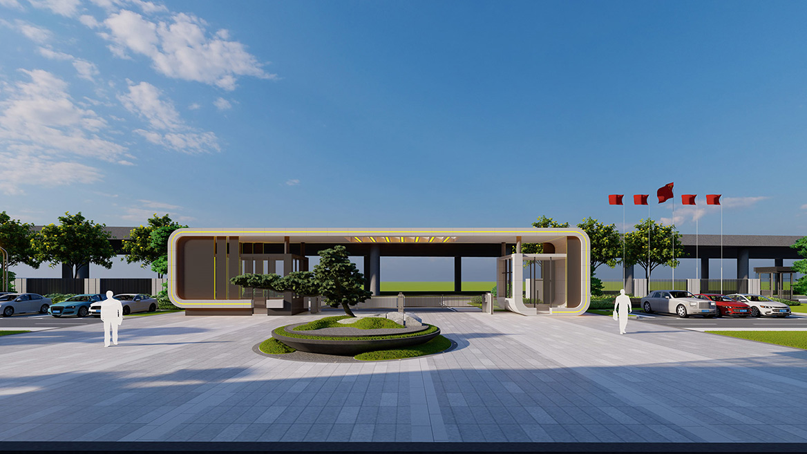 智（zhì）能製造工廠景觀設計案例3