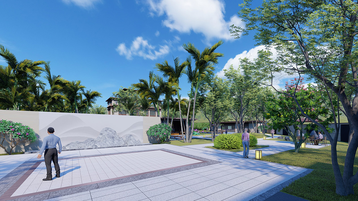 別墅區景（jǐng）觀設計案例2