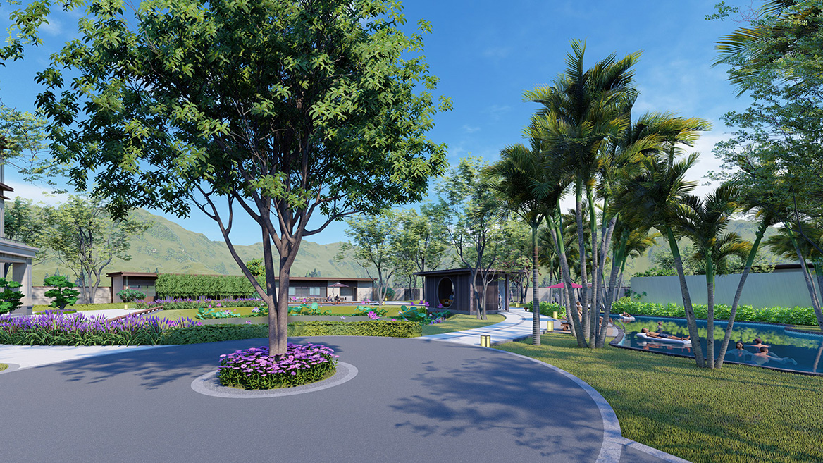 別墅區景觀設計案例6