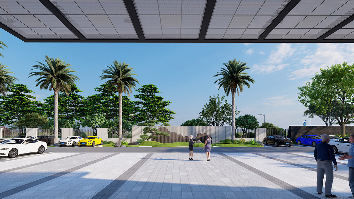 智能設備（bèi）公司景觀設計案例2