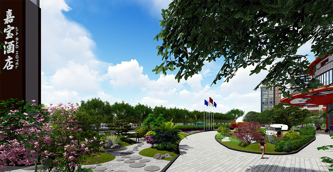 酒店景觀（guān）設計效（xiào）果圖