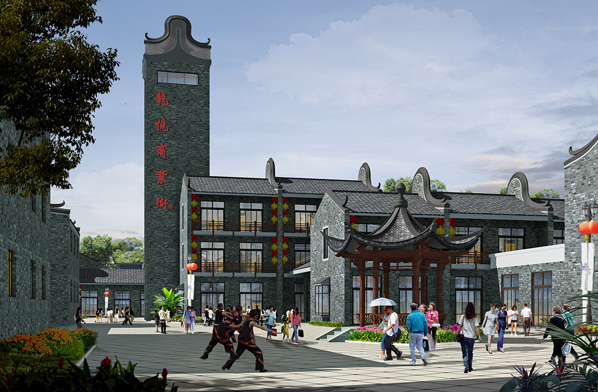 仿古商業街景觀設計