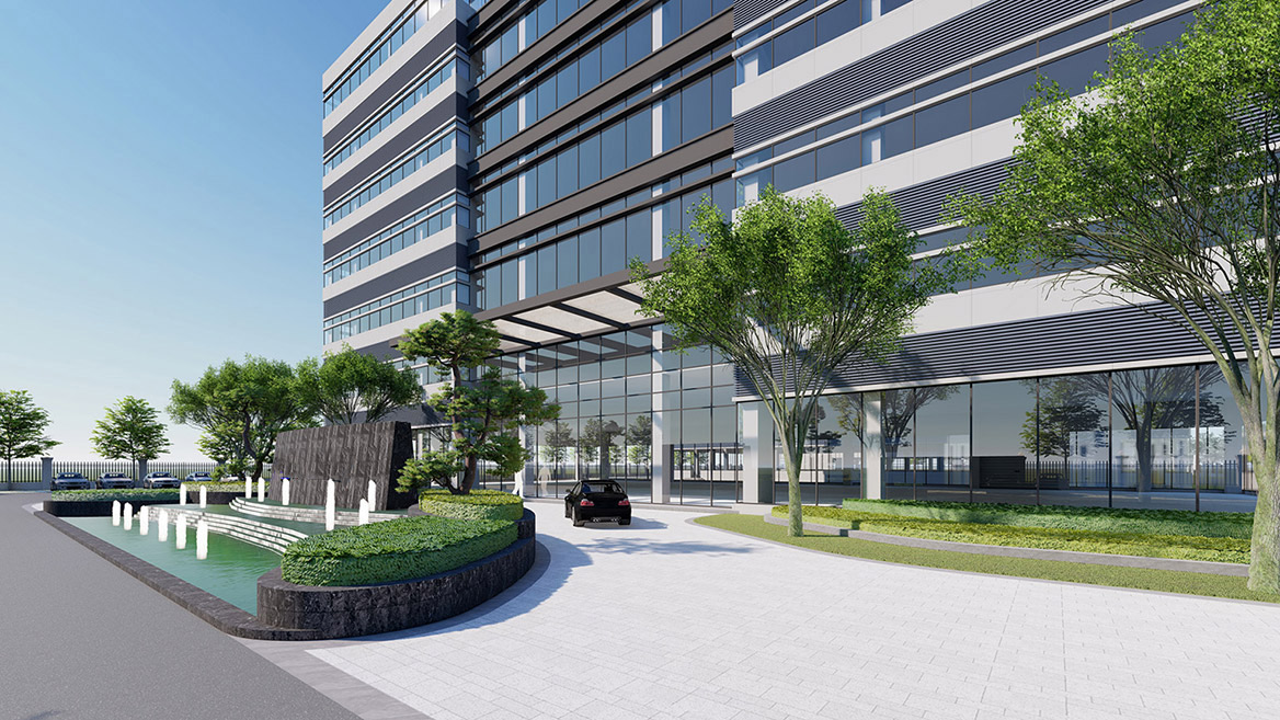 科技公司廠區景觀設計1